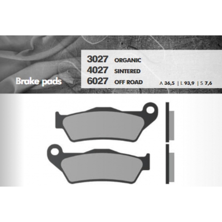 BRENTA KLOCKI HAMULCOWE KH181 SPIEK METALICZNY (ZŁOTE) OFF ROAD ZACISK BREMBO PRZÓD NP. KTM SX/EXC (FT 6027)