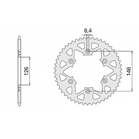 CHT ZĘBATKA TYLNA 808 41 (808-41) SUZUKI RM DR