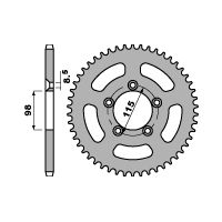 PBR ZĘBATKA TYLNA 4552 48 KTM SX 65 ('98-'20) (ŁAŃC. 420)