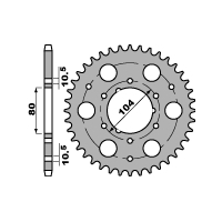 PBR ZĘBATKA TYLNA 4578 38 C45 POLARIS (MOŻNA STOSOWAĆ ZAMIAST 478 38) (ŁAŃC. 520) (JTR1478.38)