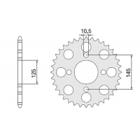 CHT ZĘBATKA TYLNA 857 44 YAMAHA (857-44) (JTR857.44) YAMAHA XT 600 '85-94, XT 600Z TENERE 87-89