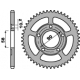 PBR ZĘBATKA TYLNA 281 35 C45 HONDA NSR 125 (89-93) (ŁAŃC. 520) (JTR604.35)