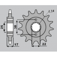 CHT ZĘBATKA PRZEDNIA 2094 15 DUCATI 900 MONSTER I.E. 00-02 (4041-15)