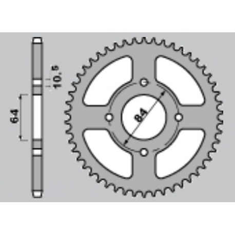 CHT ZĘBATKA TYLNA 4302 39 SUZUKI LTZ 400, LTF 160 (2114-39) (JTR1826.40)