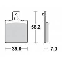 SBS KLOCKI HAMULCOWE KH47 STREET STANDART CERAMIC KOLOR CZARNY