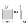 SBS KLOCKI HAMULCOWE KH047 / KH47 STREET STANDART CERAMIC KOLOR CZARNY
