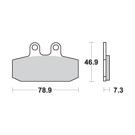 SBS KLOCKI HAMULCOWE KH256 STREET CERAMIC KOLOR CZARNY