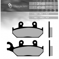 BRENTA KLOCKI HAMULCOWE KH172 SPIEK METALICZNY (ZŁOTE) YAMAHA XT600 '92-'03, XTZ 660 '92-'98 PRZÓD (FT 4148)