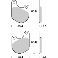 SBS WYPRZEDAŻ KLOCKI HAMULCOWE KH71 STREET STANDART CERAMIC KOLOR CZARNY PASUJE DO: HARLEY DAVIDSON LOW RIDER/ TOU GLIDE/ LOW GL