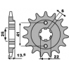 PBR ZĘBATKA PRZEDNIA 293 15 18NC HONDA XL 600V TRANSALP (87-88) (JTF293.15) (ŁAŃC. 525)