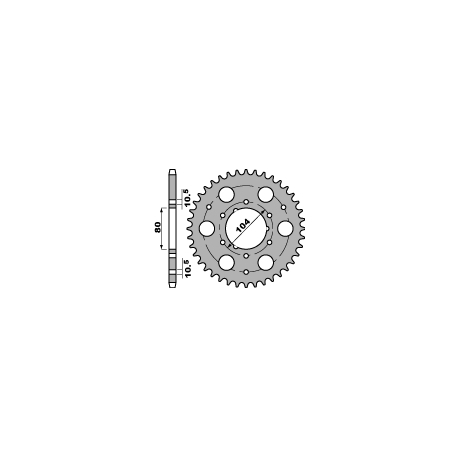 PBR ZĘBATKA TYLNA 4578 40 C45 POLARIS (MOŻNA STOSOWAĆ ZAMIAST 478 40) (ŁAŃC. 520) (JTR1478.40)