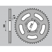 PBR ZĘBATKA TYLNA 893 46 C45 KTM SX 60/65 (ŁAŃC.420) (JTR894.46)