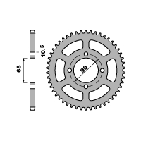 PBR ZĘBATKA TYLNA 243 53 C45 HONDA MTX 125 RW 83-94 (JTR241.53) (ŁAŃC. 428)