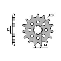 PBR ZĘBATKA PRZEDNIA 2190 17 18NC SUZUKI GSXR 1000 09-13 (ŁAŃC. 530)