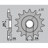 CHT ZĘBATKA PRZEDNIA 529 17 529 15 KAWASAKI ZX 10 88-90 (526-17) (ŁAŃC.532)