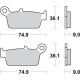 SBS PROMOCJA KLOCKI HAMULCOWE KH131/3 STREET CERAMIC JINCHENG JC 125 2B '97, MOTOUR UNION JC 125 DEER '98-'99 KOLOR CZARNY