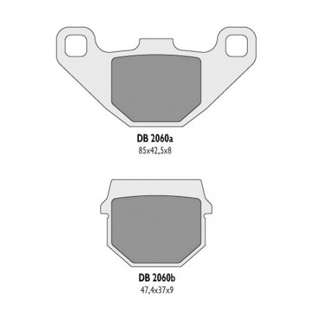 DELTA BRAKING KLOCKI HAMULCOWE KH83 - ZASTĘPUJĄ DB2060MX-D I DB2060QD-D