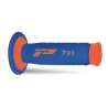 PROGRIP MANETKI PG791 OFF ROAD (22+25MM, DŁ.115MM) KOLOR POMARAŃCZOWY FLUO/NIEBIESKI (DWUSKŁADNIKOWE) (791-275) (PA079100-275)
