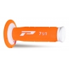 PROGRIP MANETKI PG791 OFF ROAD (22+25MM, DŁ.115MM) KOLOR BIAŁY / POMARAŃCZOWY FLUO (DWUSKŁADNIKOWE) (791-242) (PG791WH/ORF)