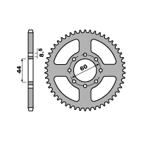 PBR ZĘBATKA TYLNA 4461 52 F YAMAHA DT 50R 97-03, MBK 50 X LIMIT (ŁAŃC. 420) (JTR1832.52)