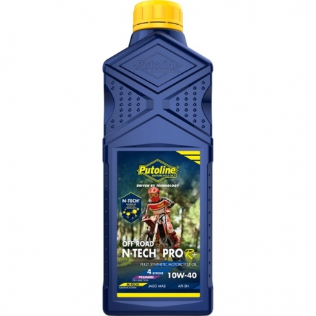 PUTOLINE OLEJ SILNIKOWY 4T 100% SYNTETYK N-TECH® PRO R+ OFF ROAD 10W40 1L (AKC)