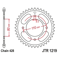 JT ZĘBATKA TYLNA 4597 41 HONDA CBF 125 '21-'23 (459741JT) (ŁAŃC. 428) OEM: 41200-K0N-E00 - ZAMÓWIĆ