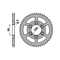 PBR ZĘBATKA TYLNA 4429 52 F RIEJU 50 RR (05) (ŁAŃC. 420) (JTR1076.52)