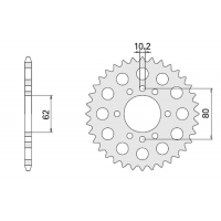 CHT ZĘBATKA TYLNA 843 49 YAMAHA DT 80 LC (843-49)