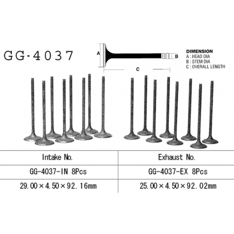 VESRAH ZAWÓR SSĄCY KAWASAKI ZX 9R '94-97, ZXR 750L '94-95' (OEM: 12004-1112) (1SZT.) (MADE IN JAPAN)