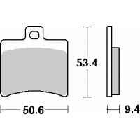 SBS KLOCKI HAMULCOWE KH298 STREET STANDART CERAMIC KOLOR CZARNY