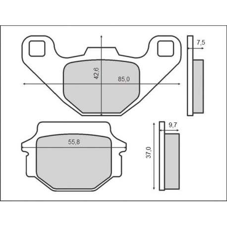 BRENTA KLOCKI HAMULCOWE KH67 (FT 3095)