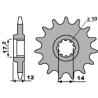 PBR ZĘBATKA PRZEDNIA 553 12 18NC GILERA 50 90-96 (ŁAŃC. 415)