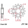 JT ZĘBATKA PRZEDNIA 2250 15 Z GUMĄ DUCATI 899 PANIGALE '14-'15, 959 PANIGALE '16-'19, (1199 PANIGALE '12-'17 KONWERSJA NA ŁAŃC. 