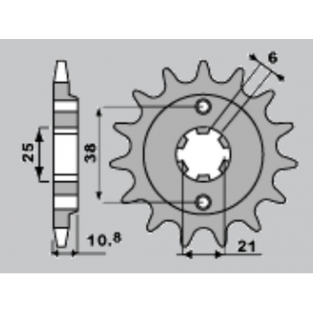 PBR ZĘBATKA PRZEDNIA 290 15 18NC HONDA XBR 500 F 85-86 (ŁAŃC. 525)