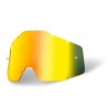 100 PROCENT WYPRZEDAŻ SZYBA/SZYBKA DO GOGLI JUNIOR ACCURI 1 / STRATA 1 YOUTH GOLD MIRROR KOLOR ZŁOTE LUSTRO Z ANTI FOG STARY KOD