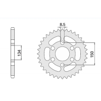 CHT ZĘBATKA TYLNA 463 46 KAWASAKI KMX 125 86-03 (-2) (463-46) (JTR.463.46)