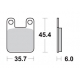 SBS KLOCKI HAMULCOWE KH115 STREET CERAMIC KOLOR CZARNY PASUJE DO YAMAHA DT50R '04-, TZR50 '03-, TOMOS