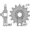 PBR ZĘBATKA PRZEDNIA 2086 17 18NC TDM 850 (96-98) (ŁAŃC. 525) (214217)