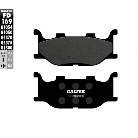 GALFER KLOCKI HAMULCOWE KH199 PÓŁMETALICZNE SCOOTER