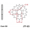 JT ZĘBATKA PRZEDNIA 2190 17 Z GUMĄ SUZUKI GSXR 1000 '09-'16, HAYABUSA '08-'23, B-KING '08-'12 (-1) (219017JTRB) (ŁAŃC. 530)