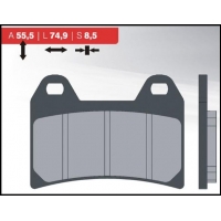 BRENTA KLOCKI HAMULCOWE KH244 (ORGANIC) BREMBO PRZÓD