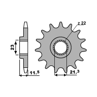 PBR ZĘBATKA PRZEDNIA 2051 13 18NC YAMAHA TTR 250 93-05, RAPTOR 250 08-11 (ŁAŃC. 520)