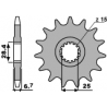 PBR WYPRZEDAZ ZĘBATKA PRZEDNIA 2168 14 18NC YAMAHA YFZ 450R '09-20, YFM 700R RAPTOR '06-20 (JTF1592.14) (ŁAŃC. 520) (216814)
