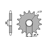 PBR ZĘBATKA PRZEDNIA 518 13 18NC KAWASAKI Z 650 /750 79-83 (ŁAŃC. 630)