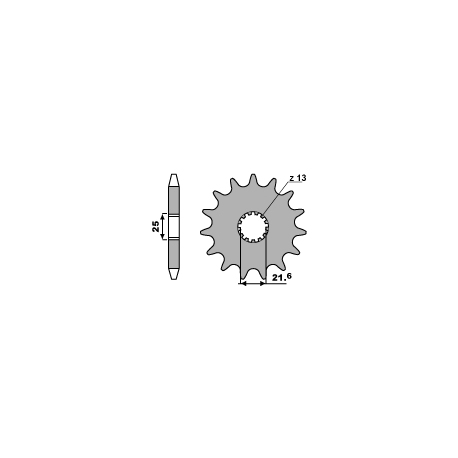 PBR ZĘBATKA PRZEDNIA 518 13 18NC KAWASAKI Z 650 /750 79-83 (ŁAŃC. 630)