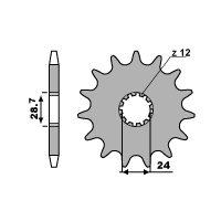 PBR ZĘBATKA PRZEDNIA 526 18 18NC KAWASAKI ZX 12R 00-06 (JTF517.18) (ŁAŃC. 530)