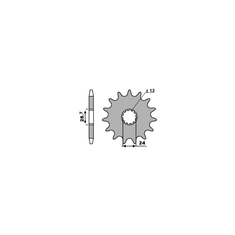 PBR ZĘBATKA PRZEDNIA 526 18 18NC KAWASAKI ZX 12R 00-06 (JTF517.18) (ŁAŃC. 530)