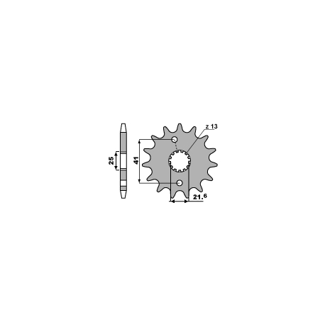 PBR ZĘBATKA PRZEDNIA 438 15 18NC SUZUKI GSX 400 F 81-86, GR 650 (-1) (ŁAŃC. 520)