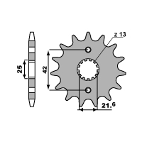 PBR ZĘBATKA PRZEDNIA 513 16 18NC (ŁAŃC. 530)