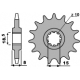 PBR ZĘBATKA PRZEDNIA 599M 14 18NC (ŁAŃC. 420)